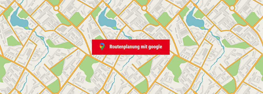 Routenplanung mit google von Weimar nach Erfurt
